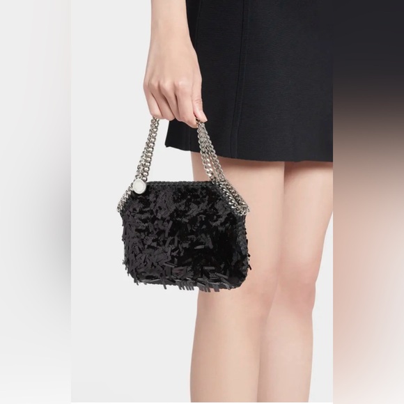Stella McCartney NWT Falabella Mini Sequins Crossbody Bag - Picture 2 of 6